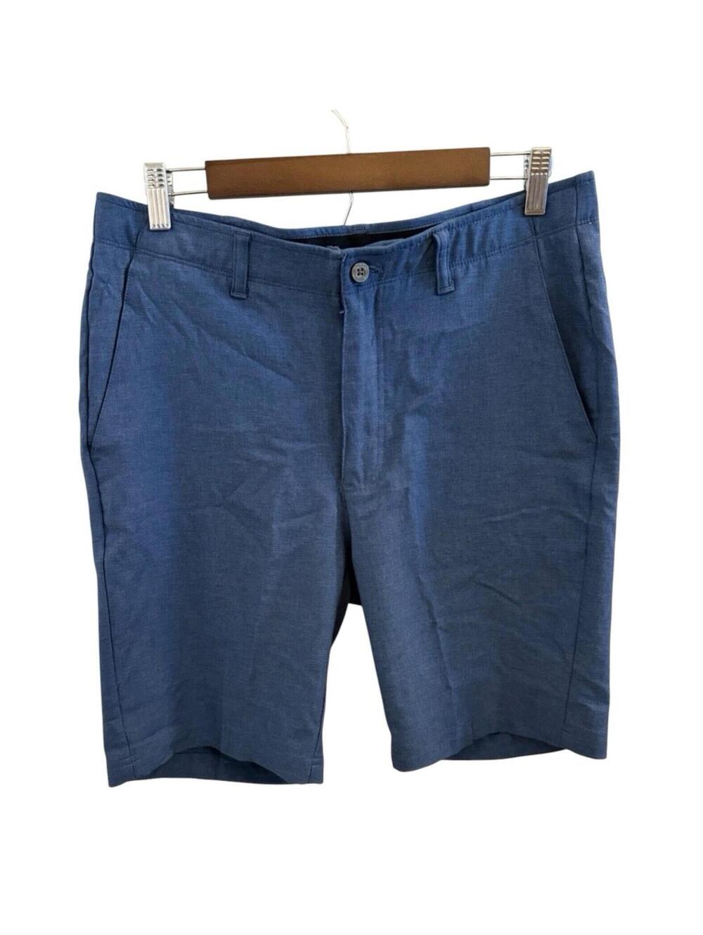 Pebble Beach Shorts Mens 34 Blue Dry-Luxe Performance Comfort Waist Stretch Golf